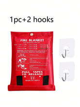Fire Blanket 39.37 X 39.37 Inches Emergency Flame Retardant Blanket Fiberglass Fire Blanket for Kitchen Fireplace Grill