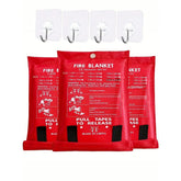 Fire Blanket 39.37 X 39.37 Inches Emergency Flame Retardant Blanket Fiberglass Fire Blanket for Kitchen Fireplace Grill