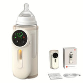 USB Rechargeable Portable Bottle Warmer Digital Display 5-8 Hours Keeps Warm Baby Bottle Warmer Constant Temperature Cordless