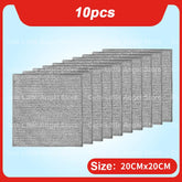 20/2pcs Steel Wire Cleaning Cloth Single-layer Double-layer Non -stick Oil Iron Dishrag Kitchen Pan Pot Dishes Cloths Rags
