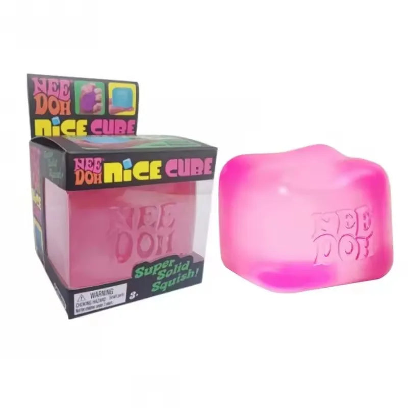 Schylling Nee Doh Jellyfish र Cube Squish Toy, नरम जेली निचोल्ने तनाव कम गर्ने फिगेट खेलौना, बच्चाहरू र वयस्कहरूका लागि सेन्सरी नी डोह