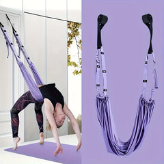 Aerial Yoga Hanging Rope Yoga Elastic Stretch Strap Pilates Fitness Training Band Door Hanging Yoga Belts Hammock For Handstande