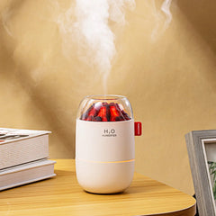 Firewood Air Humidifier USB 280ML Aroma Diffuser Essential Oils Mist Maker Car Air Freshener Air Purifier for Home Bedroom Gift