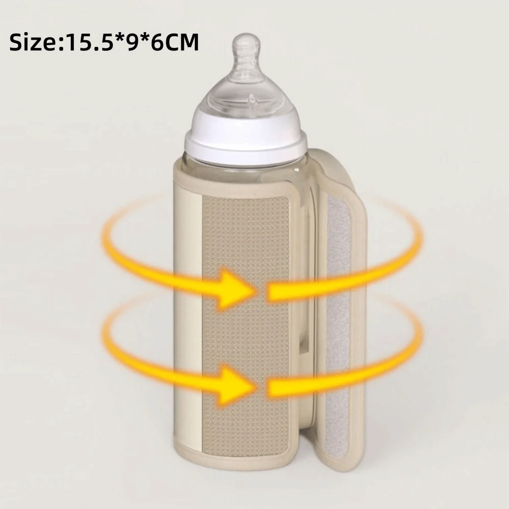 USB Rechargeable Portable Bottle Warmer Digital Display 5-8 Hours Keeps Warm Baby Bottle Warmer Constant Temperature Cordless