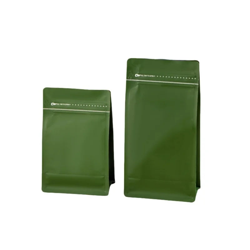StoBag 50pcs Coffee Beans Bag Packaging with/No Valve Aluminum Foil Sealed for Food Powder Tea Nuts Storage Airtight Pouches