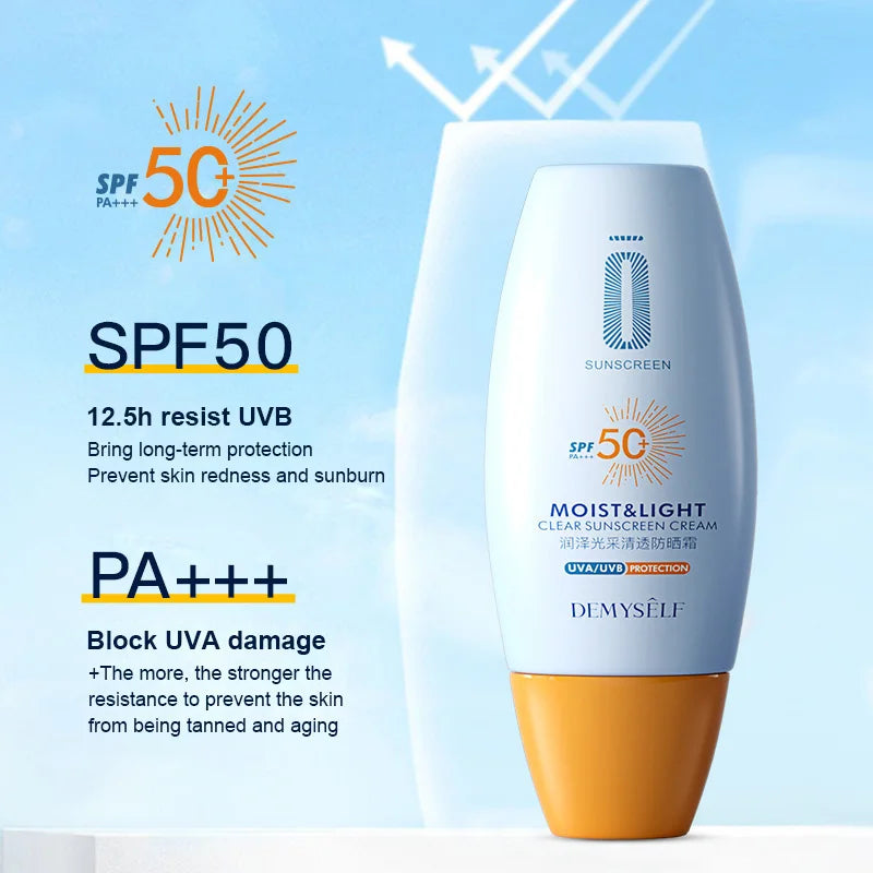 सनस्क्रिन SPF50+ अनुहार र शरीरका लागि सनस्क्रिन गोरो बनाउने सन क्रिम सनब्लक छाला सुरक्षात्मक क्रिम एन्टी-एजिङ तेल नियन्त्रण गर्ने मोइस्चराइजिङ