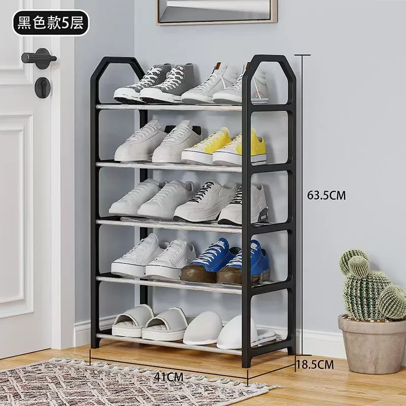 5-layer Creative Home Shoe Rack Home Dormitory Door Storage Rack Shoe Cabinet Component Removable and Easy To Assemble