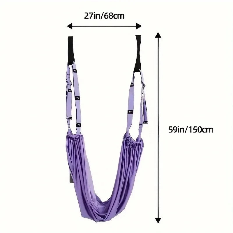 Aerial Yoga Hanging Rope Yoga Elastic Stretch Strap Pilates Fitness Training Band Door Hanging Yoga Belts Hammock For Handstande