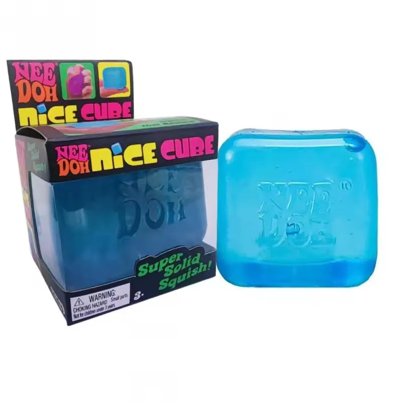 Schylling Nee Doh Jellyfish र Cube Squish Toy, नरम जेली निचोल्ने तनाव कम गर्ने फिगेट खेलौना, बच्चाहरू र वयस्कहरूका लागि सेन्सरी नी डोह