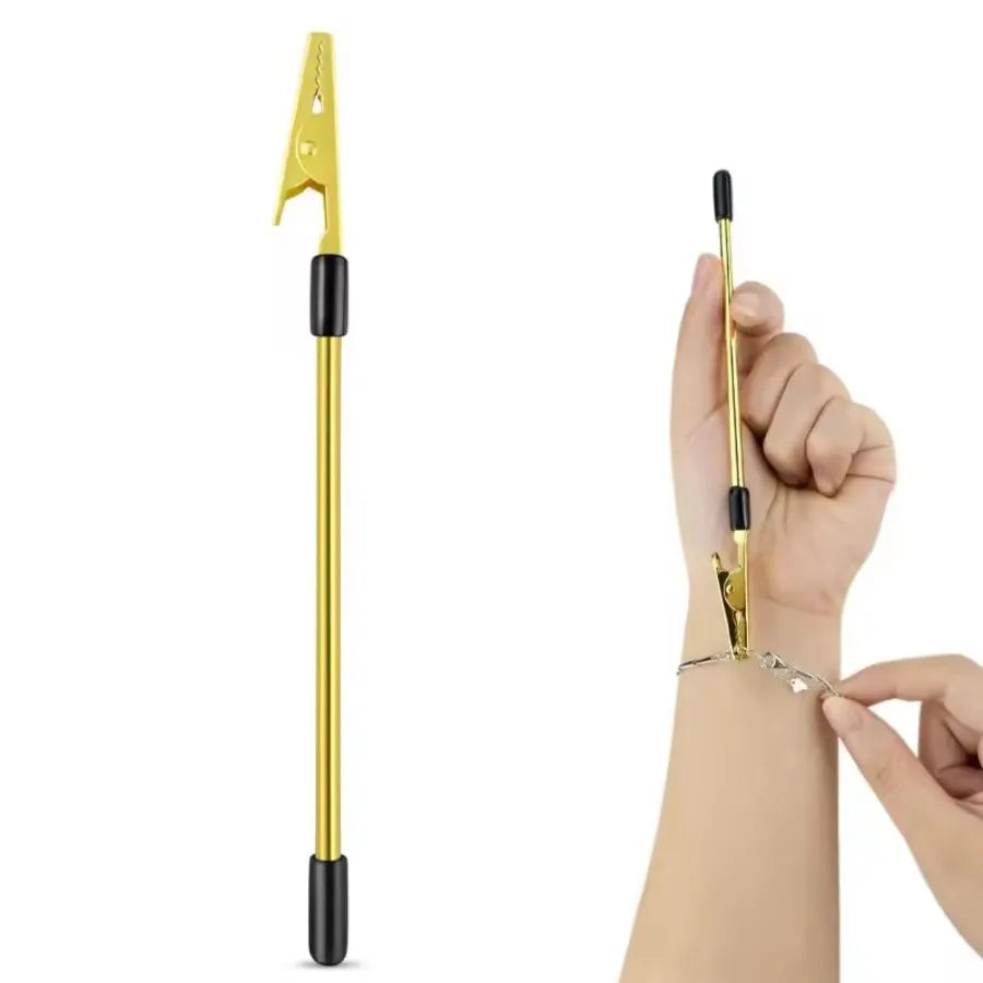 1PC Jewelry Clasp Helper, One-Hand Bracelet & Necklace Fastener Assistant Tool, Easy Lock Clips for Women
