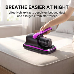 Mattress Vacuum Cleaner Wireless Handheld Bed Vacuum Cleaner with UV-C Light 12KPa Ultrasonic for Beds Sofas Car Seats Carpets