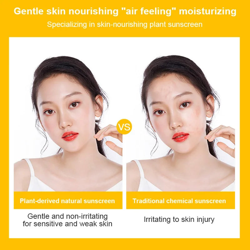 सनस्क्रिन SPF50+ अनुहार र शरीरका लागि सनस्क्रिन गोरो बनाउने सन क्रिम सनब्लक छाला सुरक्षात्मक क्रिम एन्टी-एजिङ तेल नियन्त्रण गर्ने मोइस्चराइजिङ
