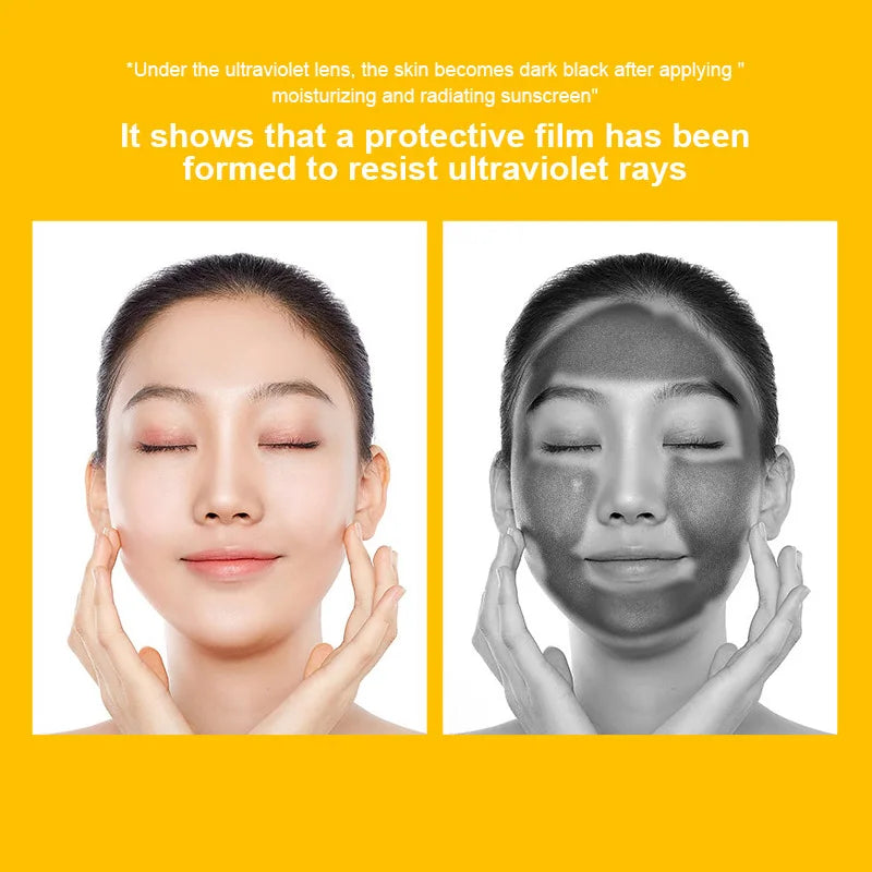 सनस्क्रिन SPF50+ अनुहार र शरीरका लागि सनस्क्रिन गोरो बनाउने सन क्रिम सनब्लक छाला सुरक्षात्मक क्रिम एन्टी-एजिङ तेल नियन्त्रण गर्ने मोइस्चराइजिङ