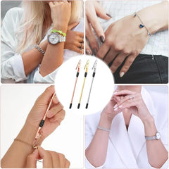 1PC Jewelry Clasp Helper, One-Hand Bracelet & Necklace Fastener Assistant Tool, Easy Lock Clips for Women