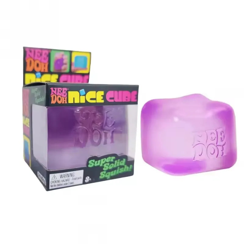 Schylling Nee Doh Jellyfish र Cube Squish Toy, नरम जेली निचोल्ने तनाव कम गर्ने फिगेट खेलौना, बच्चाहरू र वयस्कहरूका लागि सेन्सरी नी डोह
