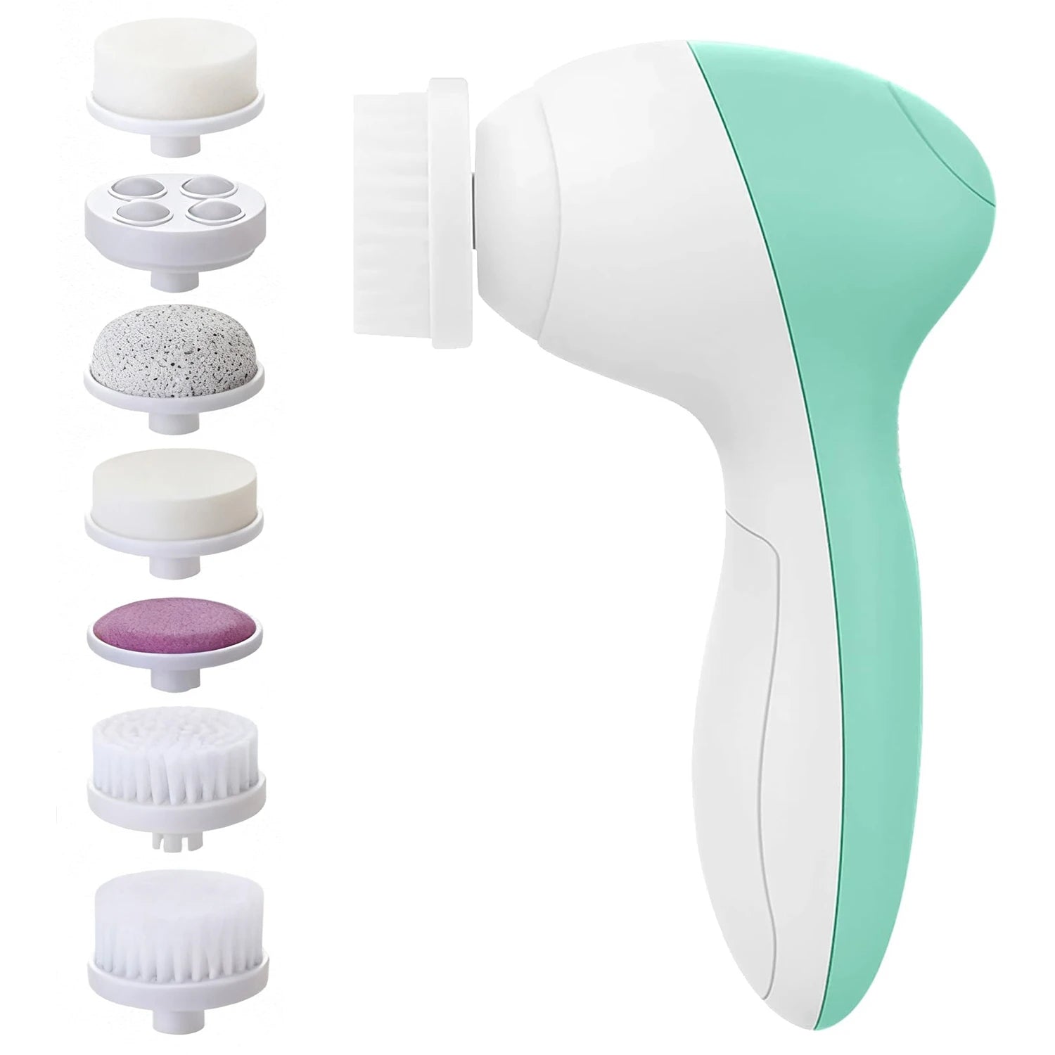 Electric 5-in-1 Facial Cleansing Brush, Multi-functional Rotating Massage Pore Cleansing Beauty Device Pore Cleaner
