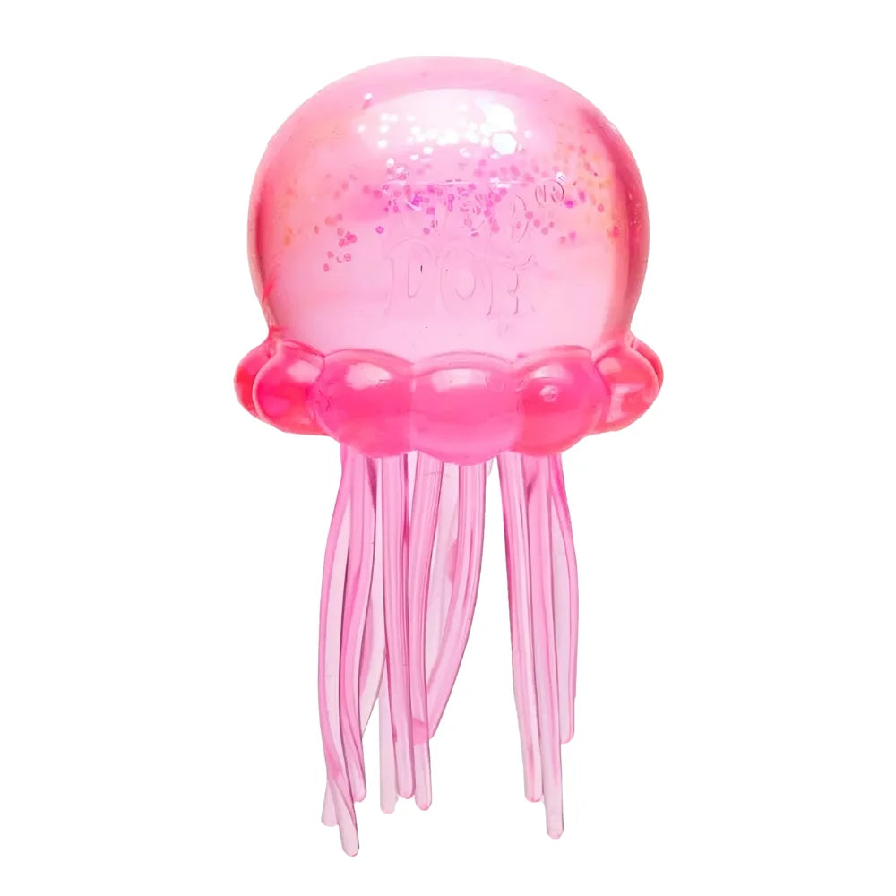Schylling Nee Doh Jellyfish र Cube Squish Toy, नरम जेली निचोल्ने तनाव कम गर्ने फिगेट खेलौना, बच्चाहरू र वयस्कहरूका लागि सेन्सरी नी डोह