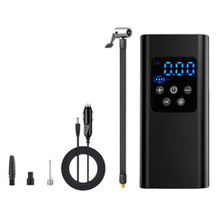पोर्टेबल कार एयर कम्प्रेसर 150PSI कार टायर इन्फ्लेटेबल पम्प LCD डिजिटल डिस्प्ले डिजिटल इन्फ्लेटर इन्फ्लेटेबल पम्प LED लाइटको साथ