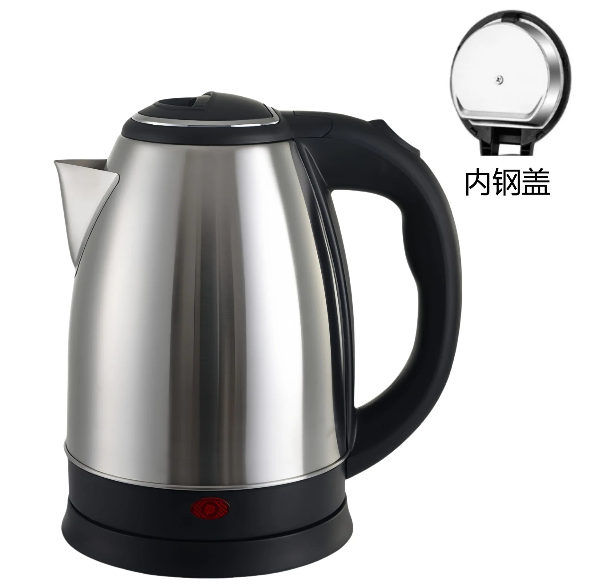 2L Food Grade Stainless Steel Electric Kettle Fast Boiling Water Heater Multifunctional Teapot for Coffee Beverage