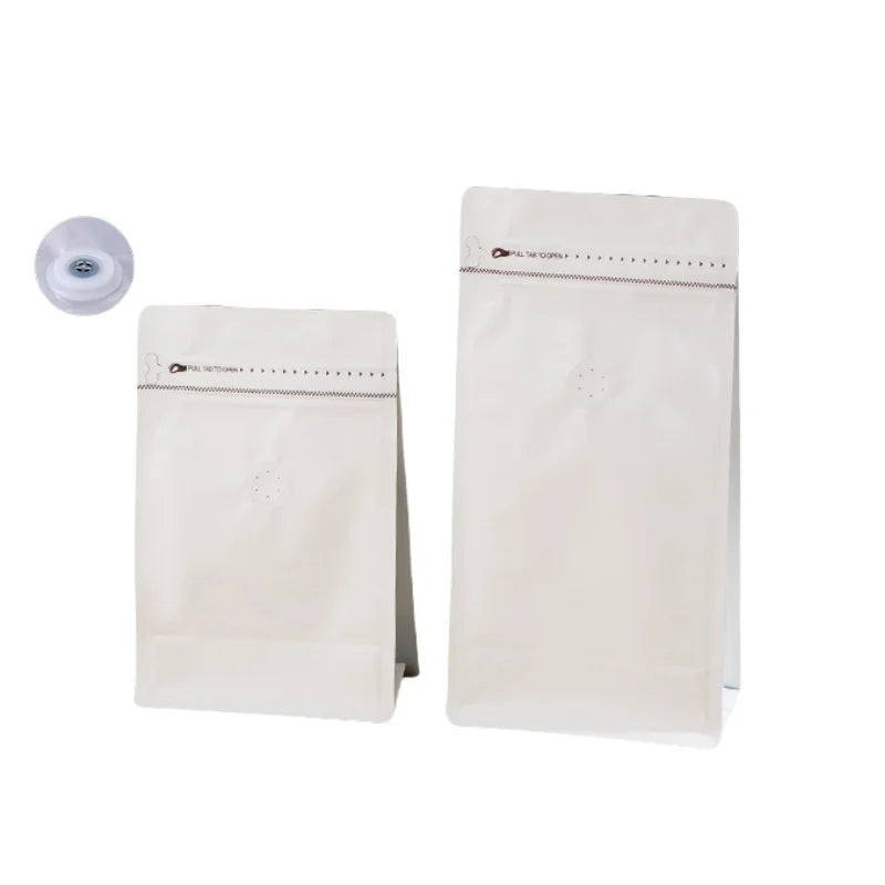 StoBag 50pcs Coffee Beans Bag Packaging with/No Valve Aluminum Foil Sealed for Food Powder Tea Nuts Storage Airtight Pouches