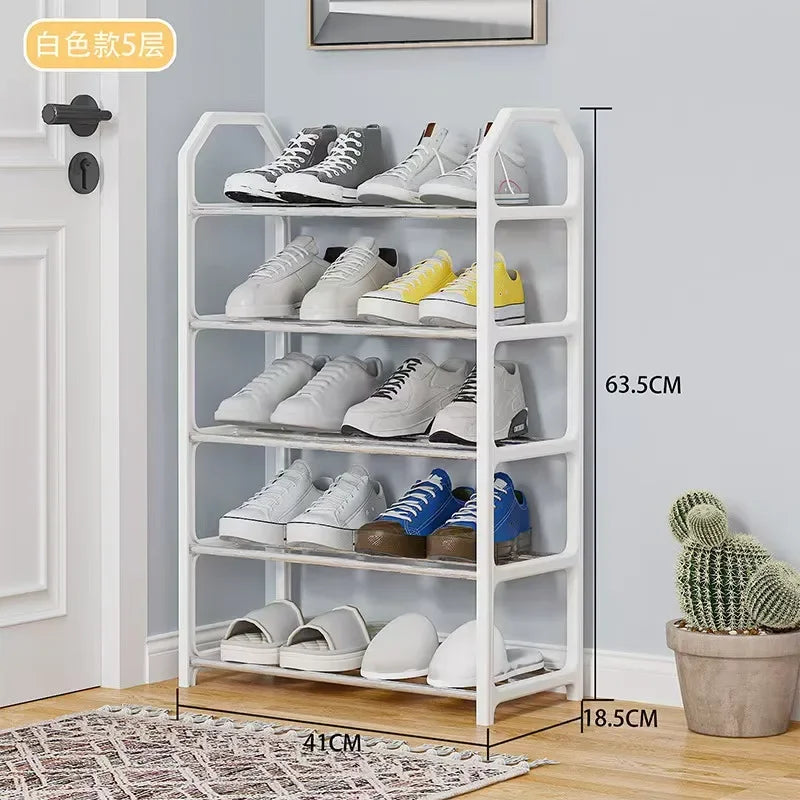 5-layer Creative Home Shoe Rack Home Dormitory Door Storage Rack Shoe Cabinet Component Removable and Easy To Assemble