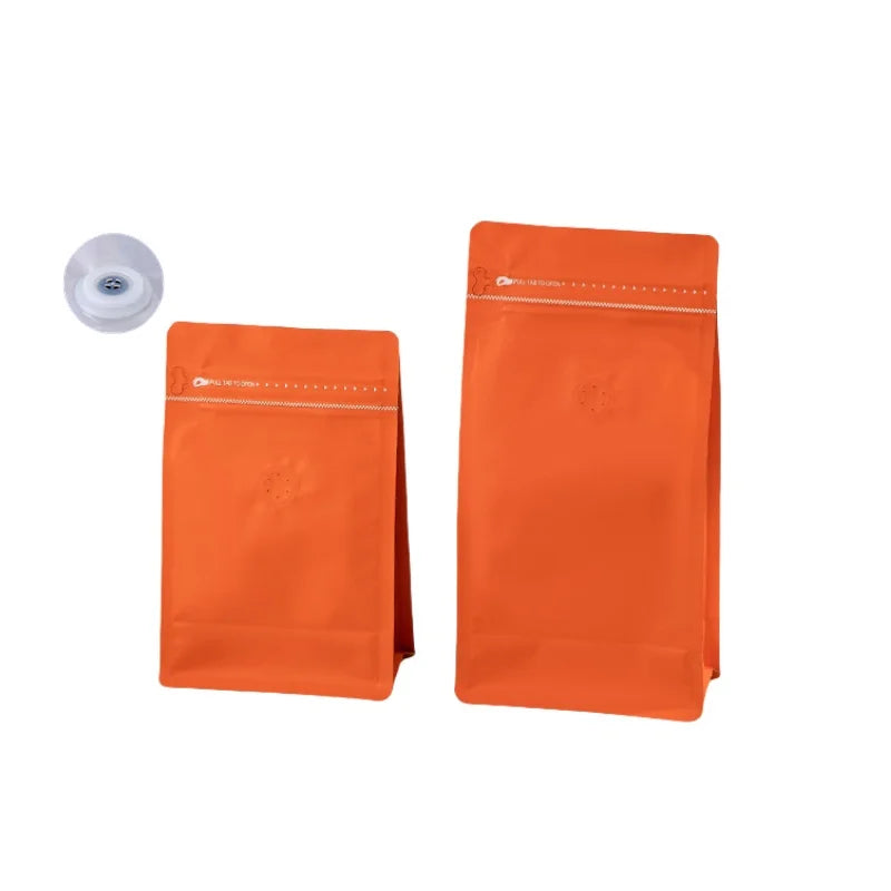 StoBag 50pcs Coffee Beans Bag Packaging with/No Valve Aluminum Foil Sealed for Food Powder Tea Nuts Storage Airtight Pouches