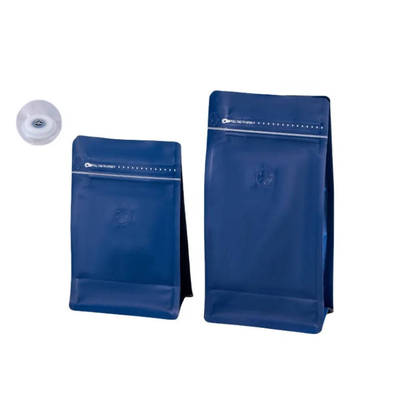 StoBag 50pcs Coffee Beans Bag Packaging with/No Valve Aluminum Foil Sealed for Food Powder Tea Nuts Storage Airtight Pouches
