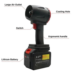 300000RPM Brushless Electric Turbo Blowers Jet Fan 400M/S Handheld Leaf Blower Dust Blowing for Makita 18V Battery Pins