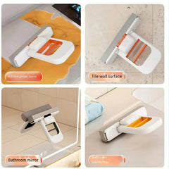 Mop and Sponge Sets Self Squeezing Mini Handheld Sponge Mop Foldable Desktop Cleaning Tool for Bathroom Kitchen Tabletop Glass