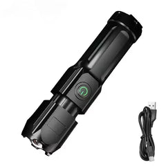 Ultra Bright Torch Built-in Battery Flash Light Emergency Spotlights 5km 1500W Most Powerful Led Flashlights Tactical