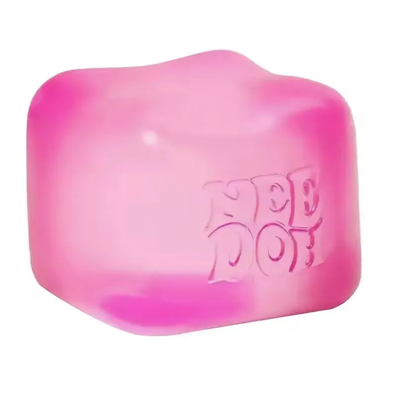 Schylling Nee Doh Jellyfish र Cube Squish Toy, नरम जेली निचोल्ने तनाव कम गर्ने फिगेट खेलौना, बच्चाहरू र वयस्कहरूका लागि सेन्सरी नी डोह