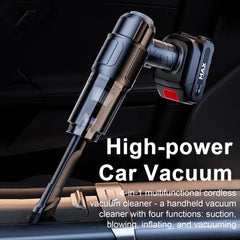 27cm Car Vacuum Cleaner 5500Pa Suction Power Low Noise Rechargeable Multipurpose Portable Cordless Handheld Vacuum Dust Remover