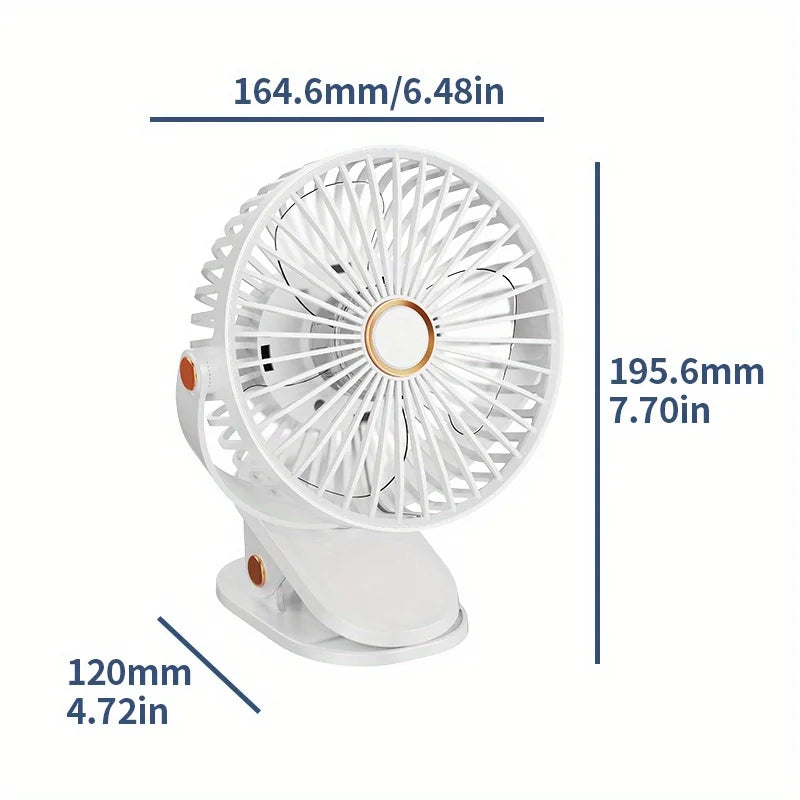 अति शान्त मिनी फ्यान, ५-गति+नाइट लाइट, USB रिचार्जेबल, २ रङहरू, ह्याङ्गिङ/क्लिप/डेस्क, ब्रशलेस मोटर, सुत्ने कोठा क्याम्पिङ यात्रा