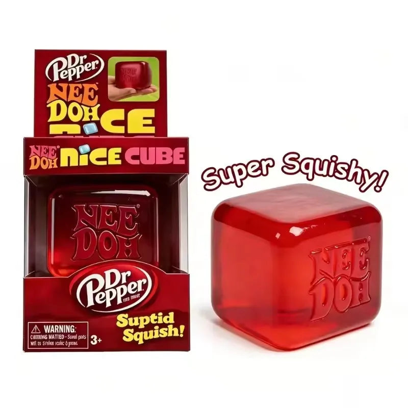 Schylling Nee Doh Jellyfish र Cube Squish Toy, नरम जेली निचोल्ने तनाव कम गर्ने फिगेट खेलौना, बच्चाहरू र वयस्कहरूका लागि सेन्सरी नी डोह